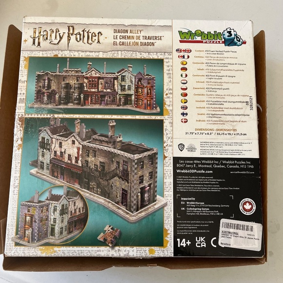 Harry Potter Diagon Alley Wrebbit 3D Puzzle - Picture 3 of 4